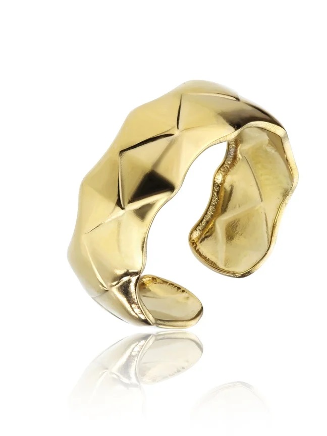 Levně Marc Malone Módní pozlacený prsten Lyla Gold Ring MCR23013G