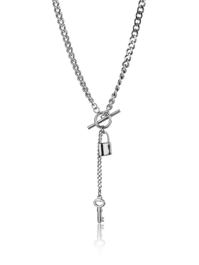 Levně Marc Malone Originální ocelový náhrdelník Payton Silver Necklace MCN23111S