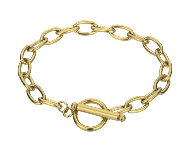 Marc Malone Aranyozott lánckarkötő Raegan Gold Bracelet MCB23064G