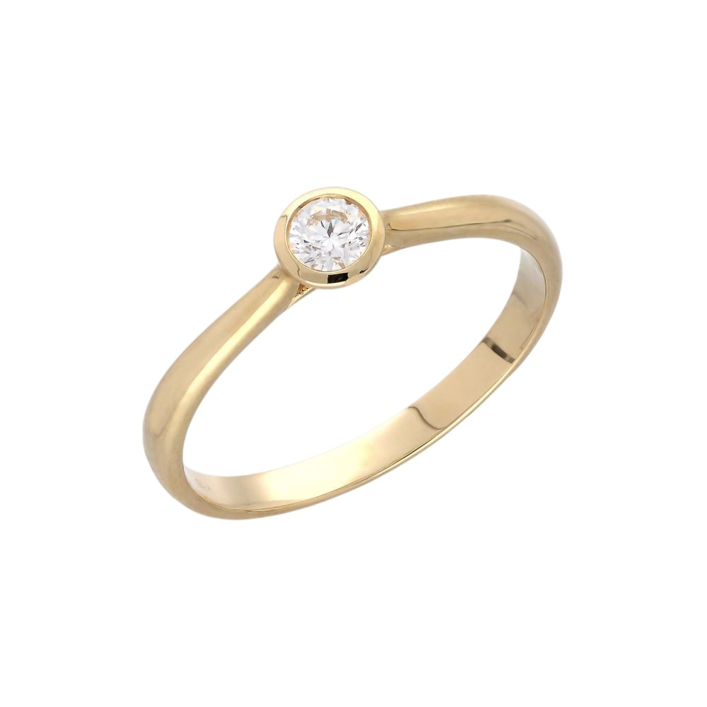 MOISS Diamantový prsten ze žlutého zlata RAL00127-P 58 mm