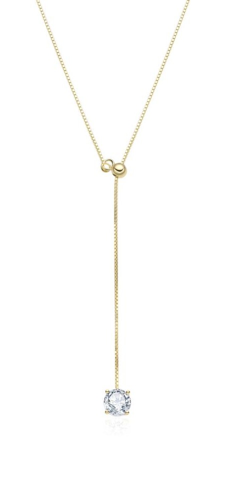 MOISS Flexibilný náhrdelník s kubickým zirkónom ETERNITY N0001034