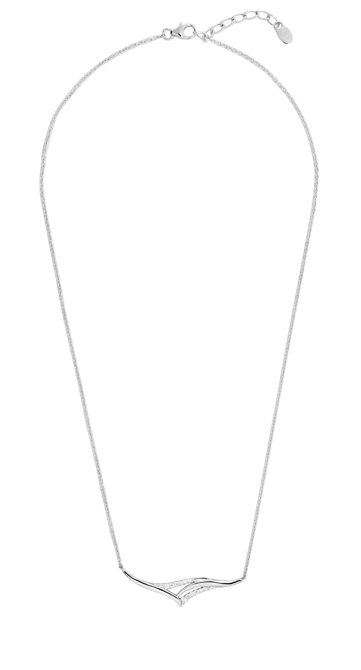 MOISS Fényűző ezüst nyaklánc cirkónium kővel N0000479