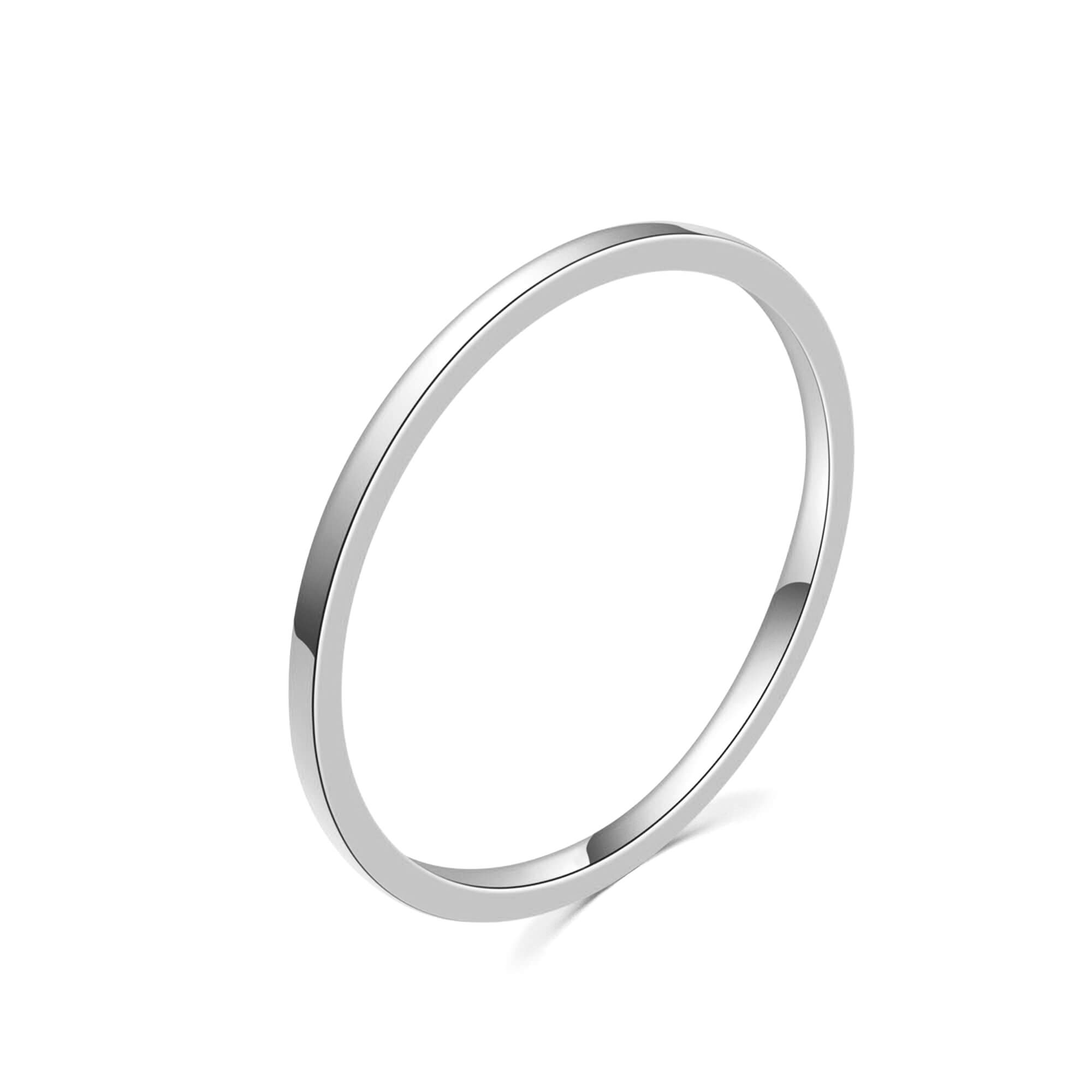 MOISS Minimalistický stříbrný prsten R0002020 48 mm