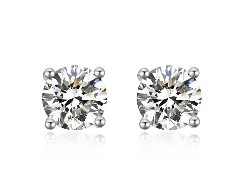 MOISS Půvabné peckové náušnice se zirkony E000143 0,5 cm