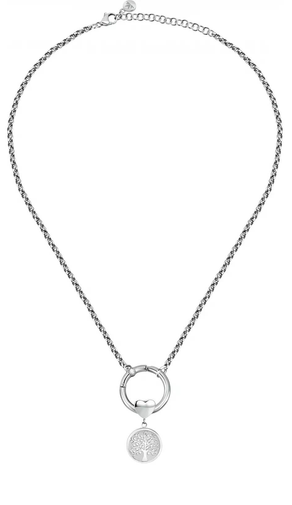 Morellato Elegantný oceľový náhrdelník s kryštálom Strom života Drops SCZ1178 + 2 mesiace na vrátenie tovaru