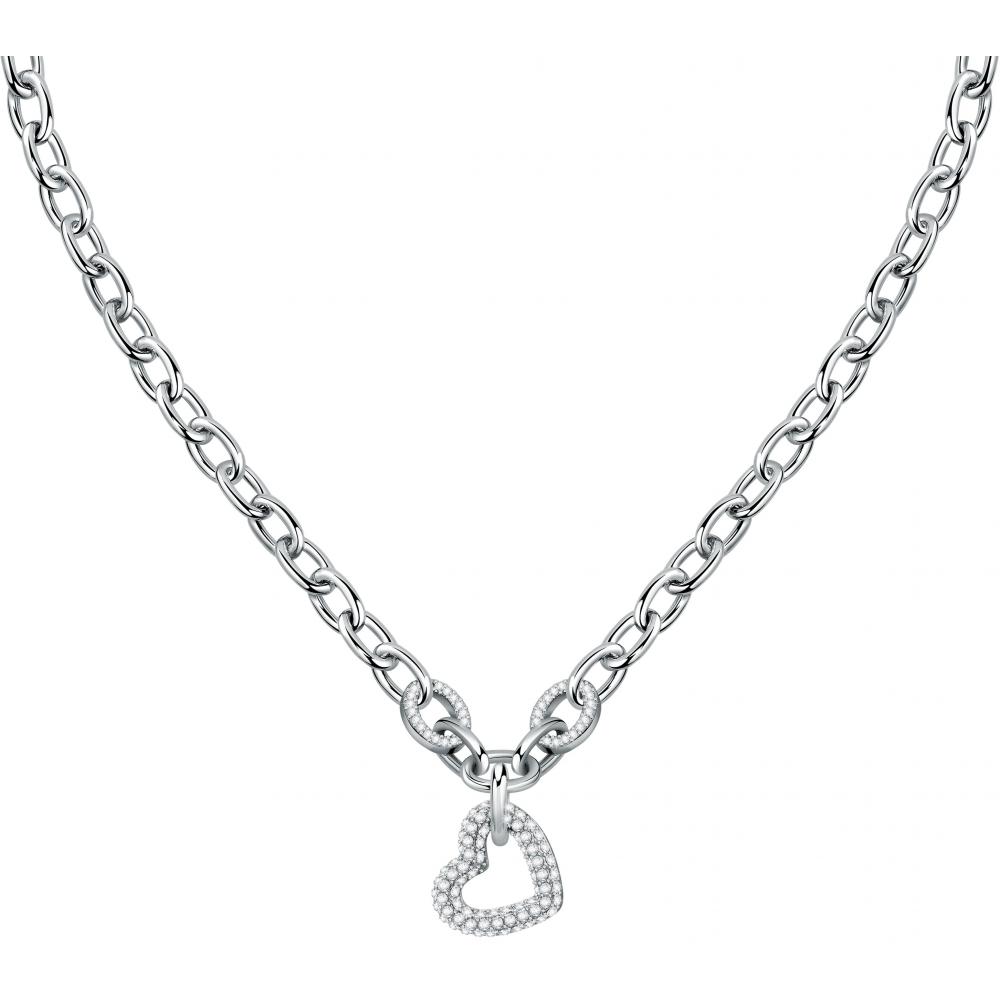 Levně Morellato Elegantní ocelový náhrdelník se srdíčkem Incontri SAUQ05