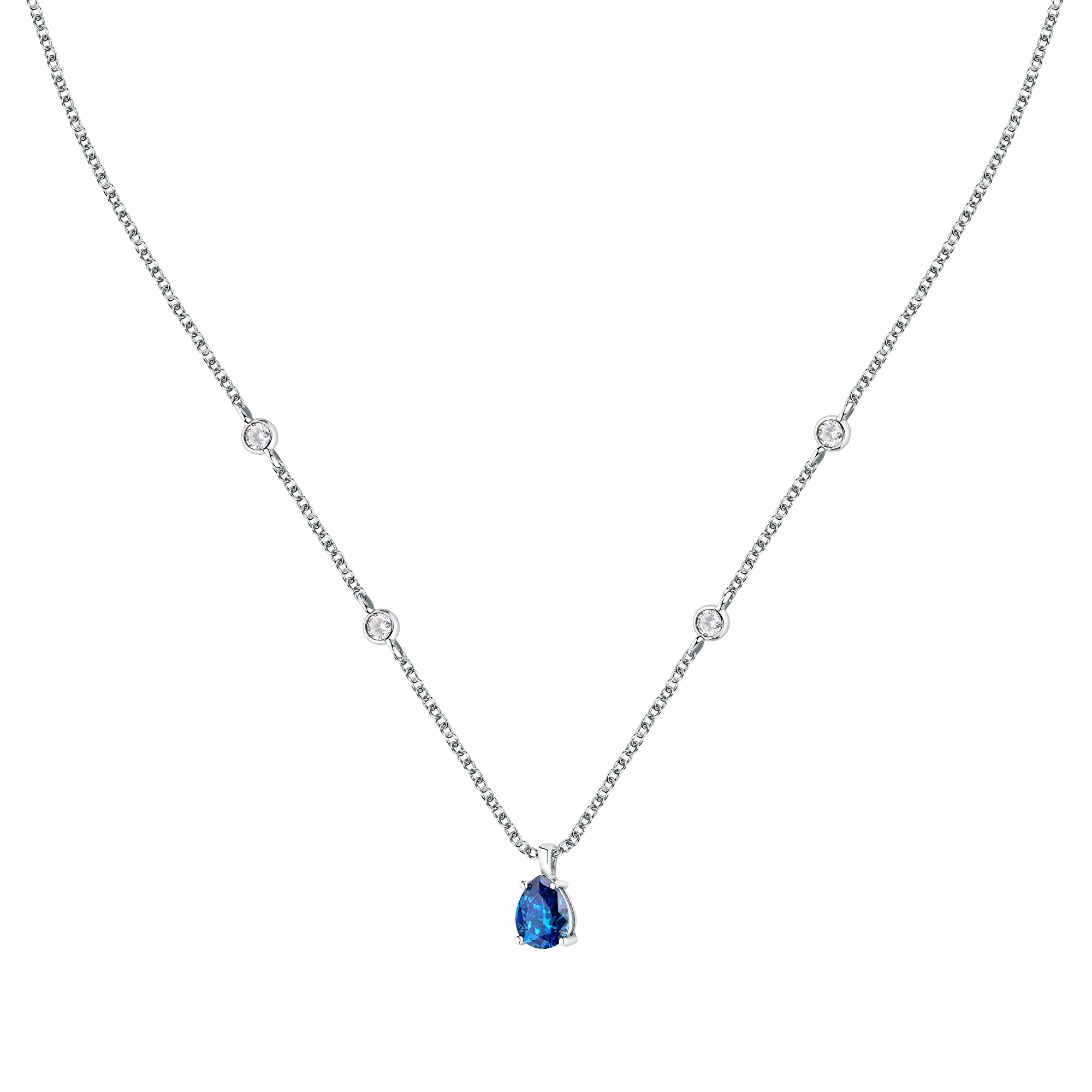 Levně Morellato Elegantní stříbrný náhrdelník se zirkony Tesori SAIW191