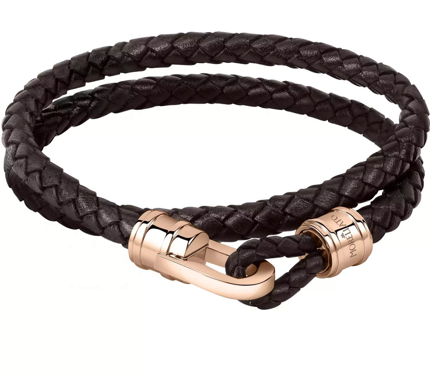 Morellato Bracciale doppio in pelle marrone Moody SQH3 40 cm