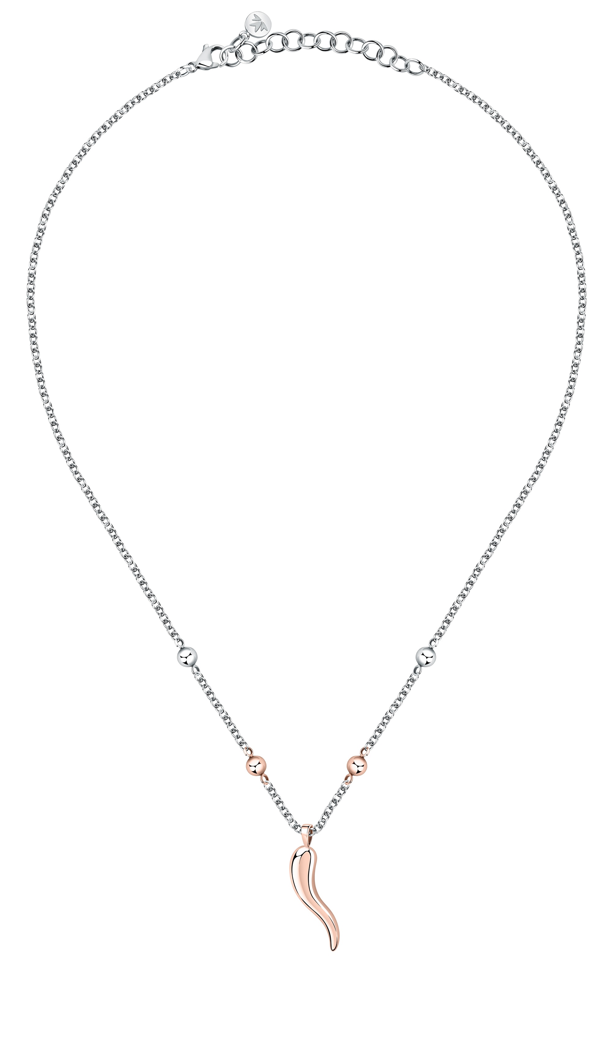 Morellato Moderný oceľový bicolor náhrdelník pre šťastie Istanti SAVZ04