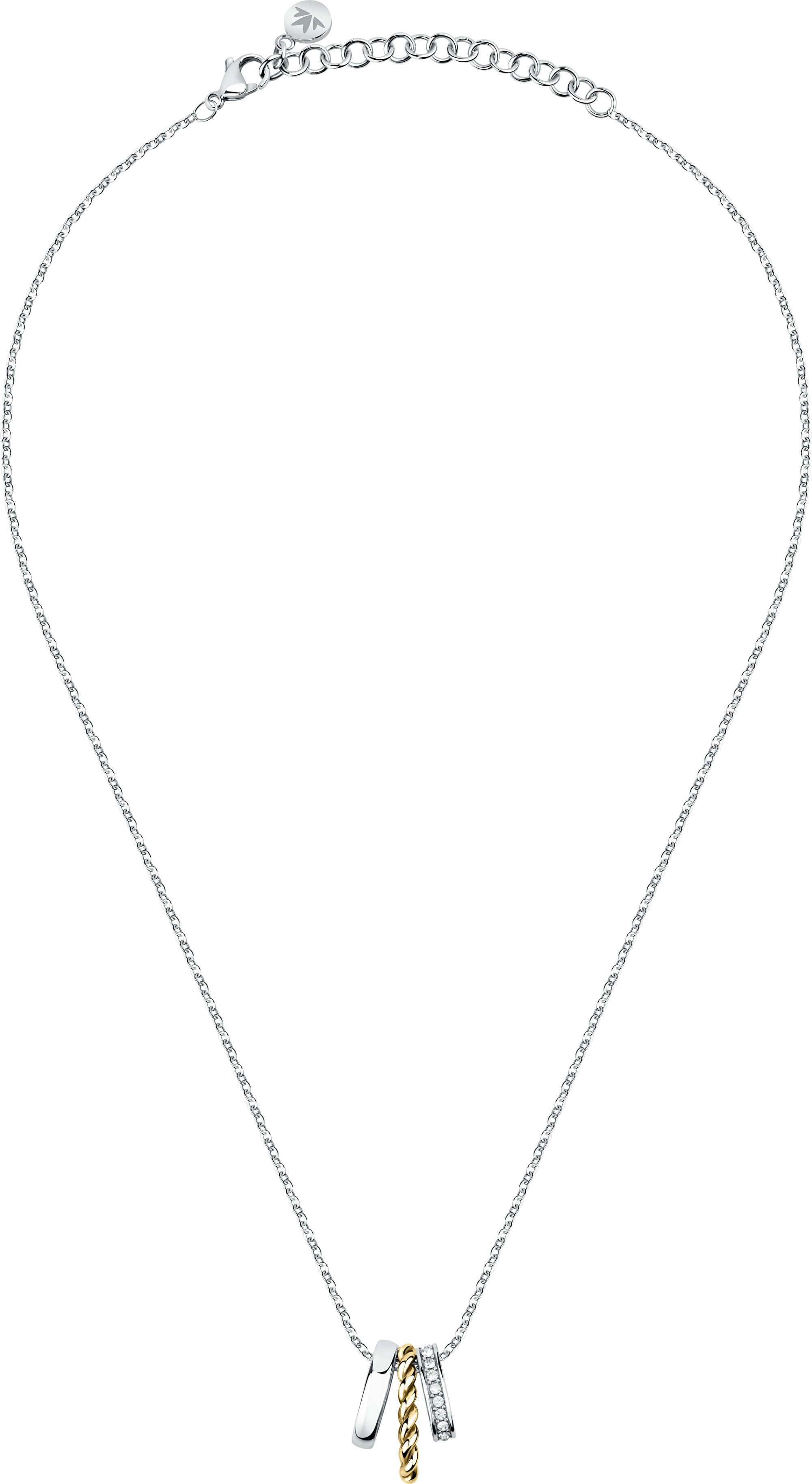 Morellato Moderné oceľový náhrdelník Insieme SAKM76 (retiazka, prívesok)
