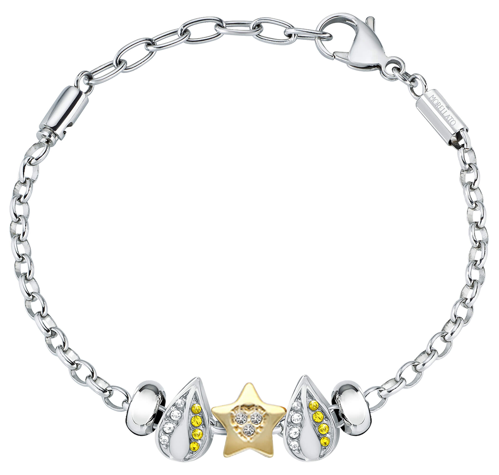 Morellato Bracciale moderno in acciaio Drops SCZ1131