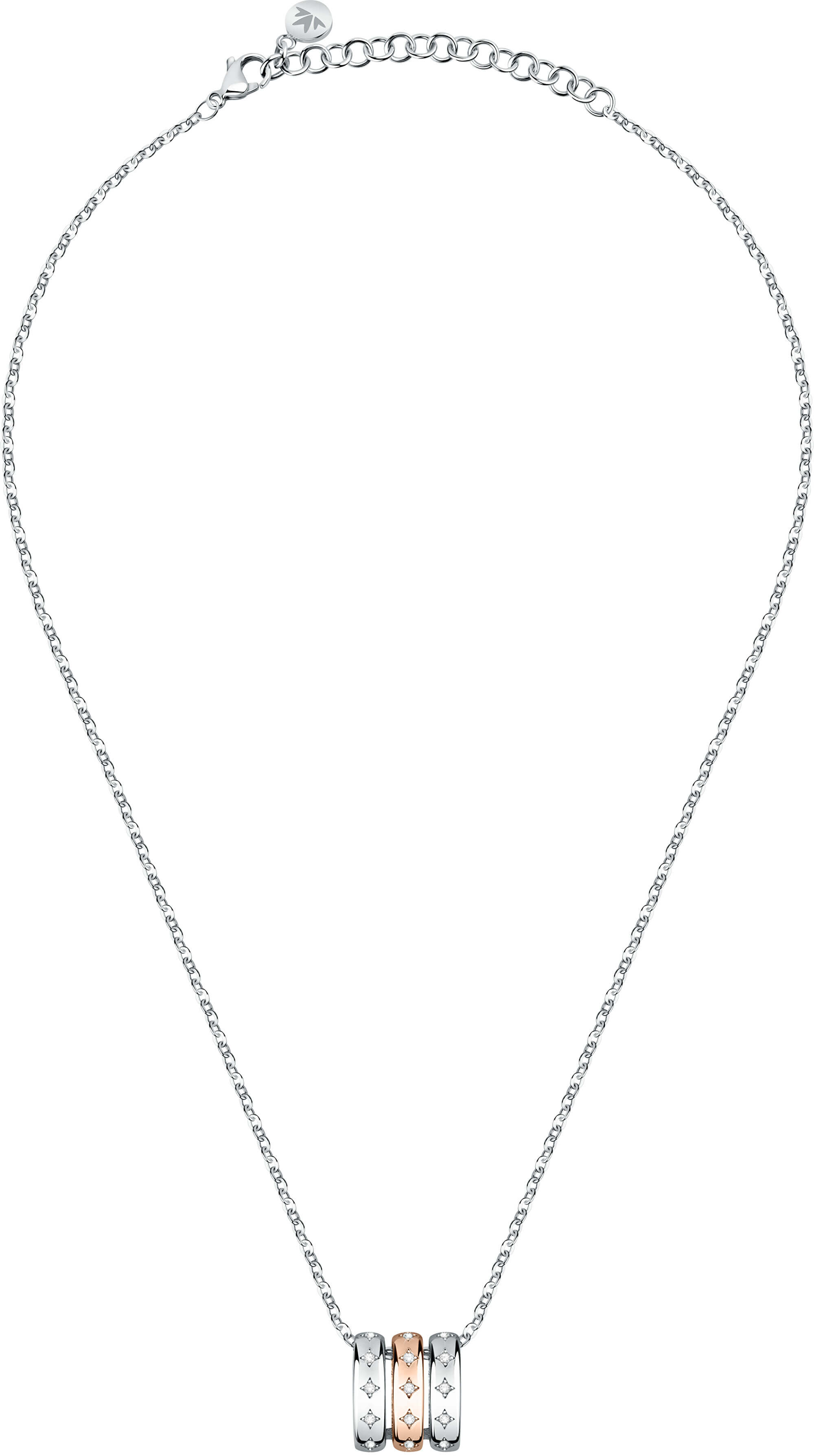 Levně Morellato Nadčasový ocelový náhrdelník Insieme SAKM77