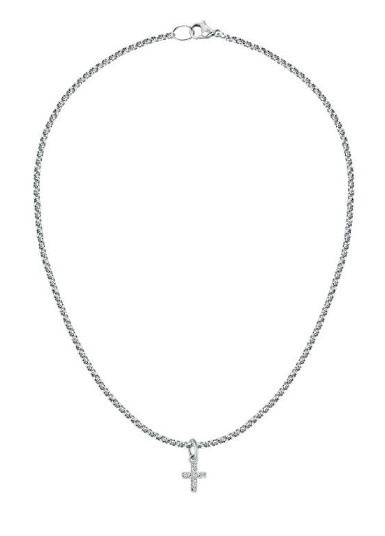 Morellato Nadčasový oceľový náhrdelník s krížikom SCZ1288