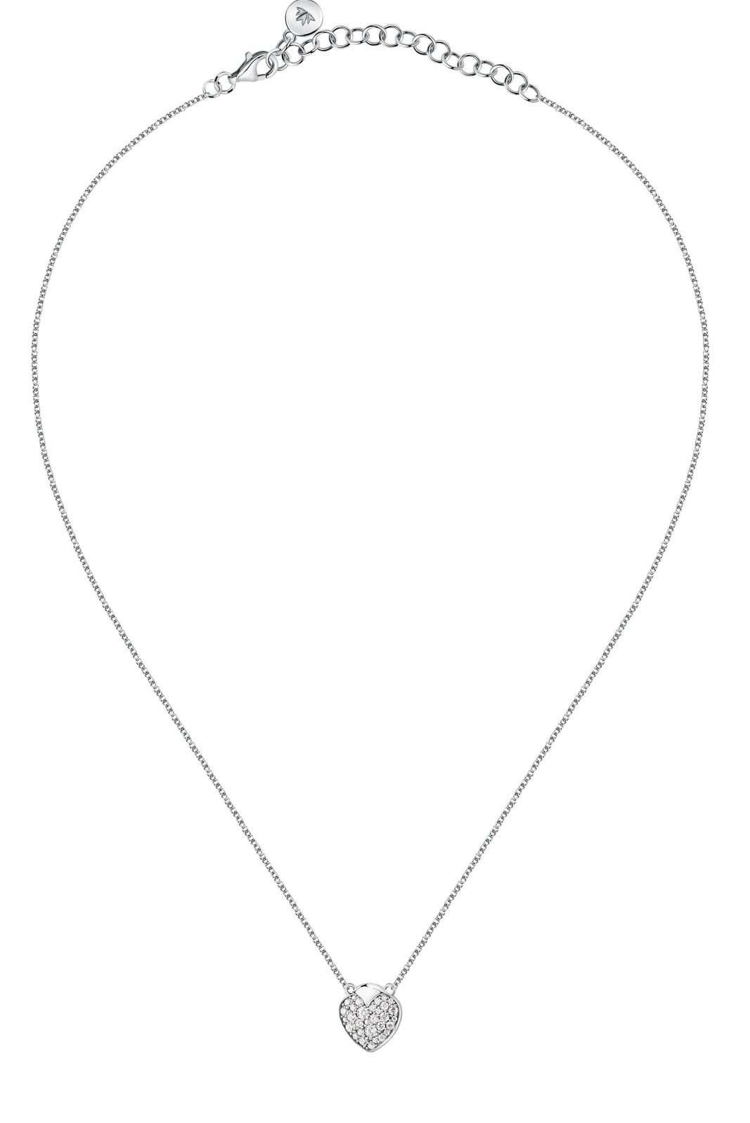 Levně Morellato Něžný ocelový náhrdelník Srdíčko s krystaly Istanti SAVZ14