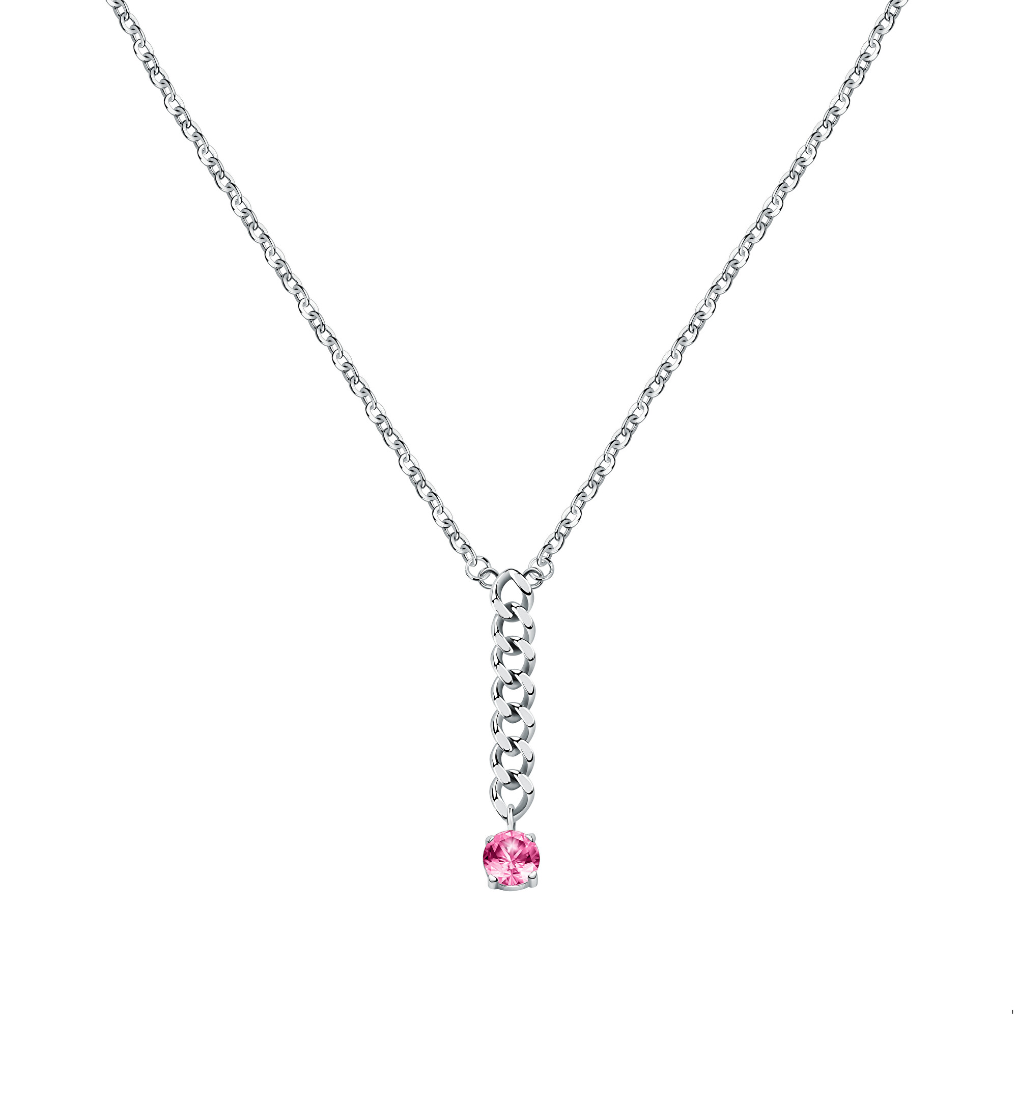 Levně Morellato Okouzlující ocelový náhrdelník s krystaly Poetica SAUZ28