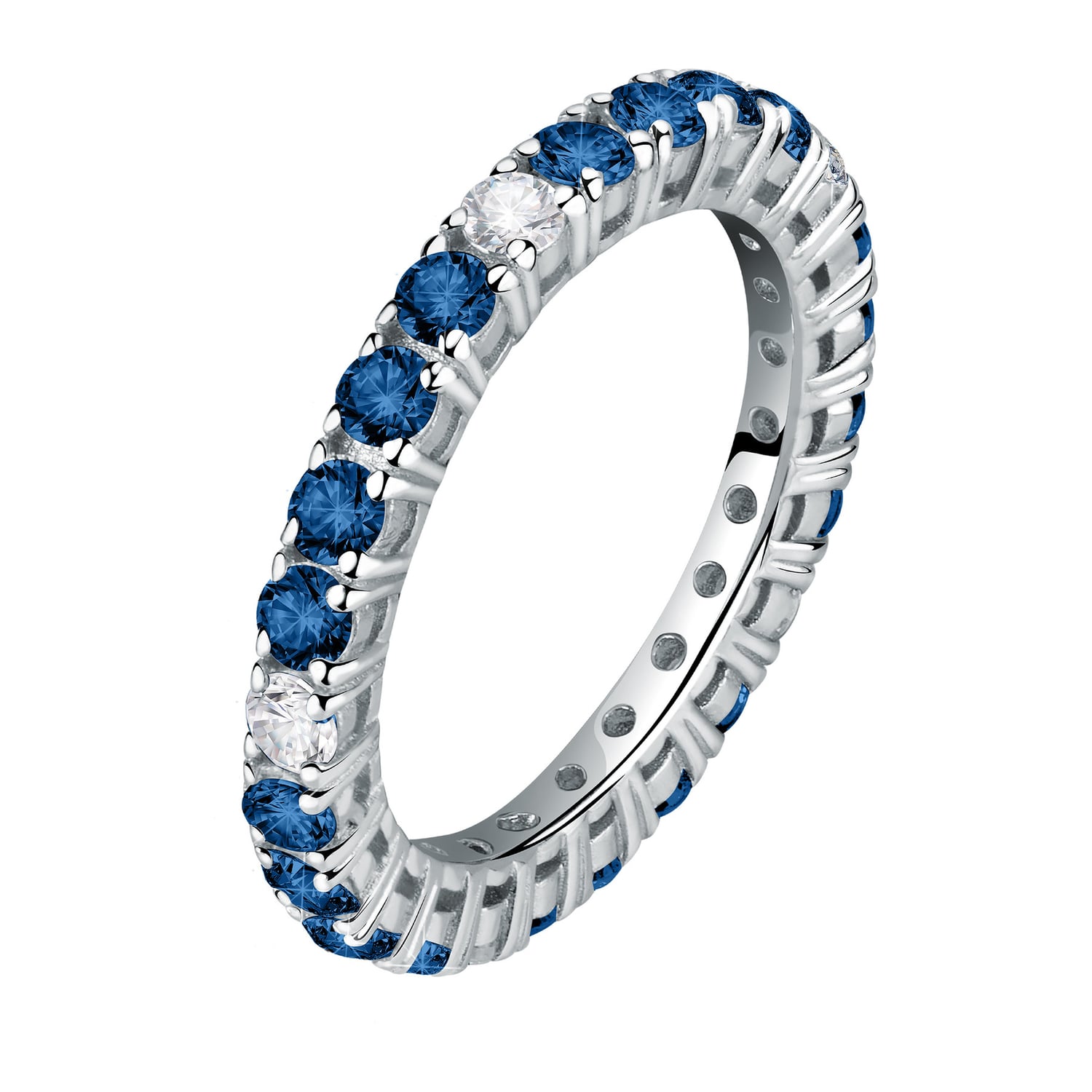 Morellato Okouzlující stříbrný prsten se zirkony Tesori SAIW170 56 mm