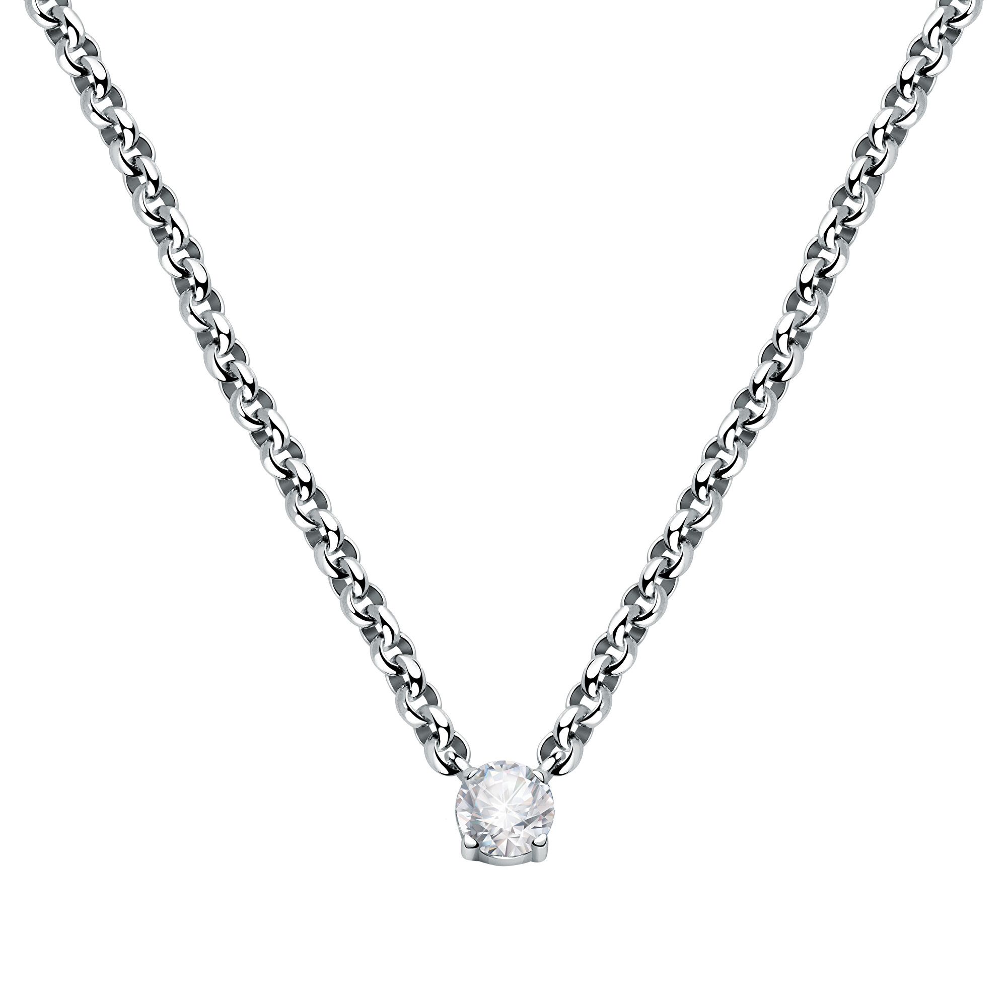 Levně Morellato Originální ocelový náhrdelník s krystalem Poetica SAUZ31