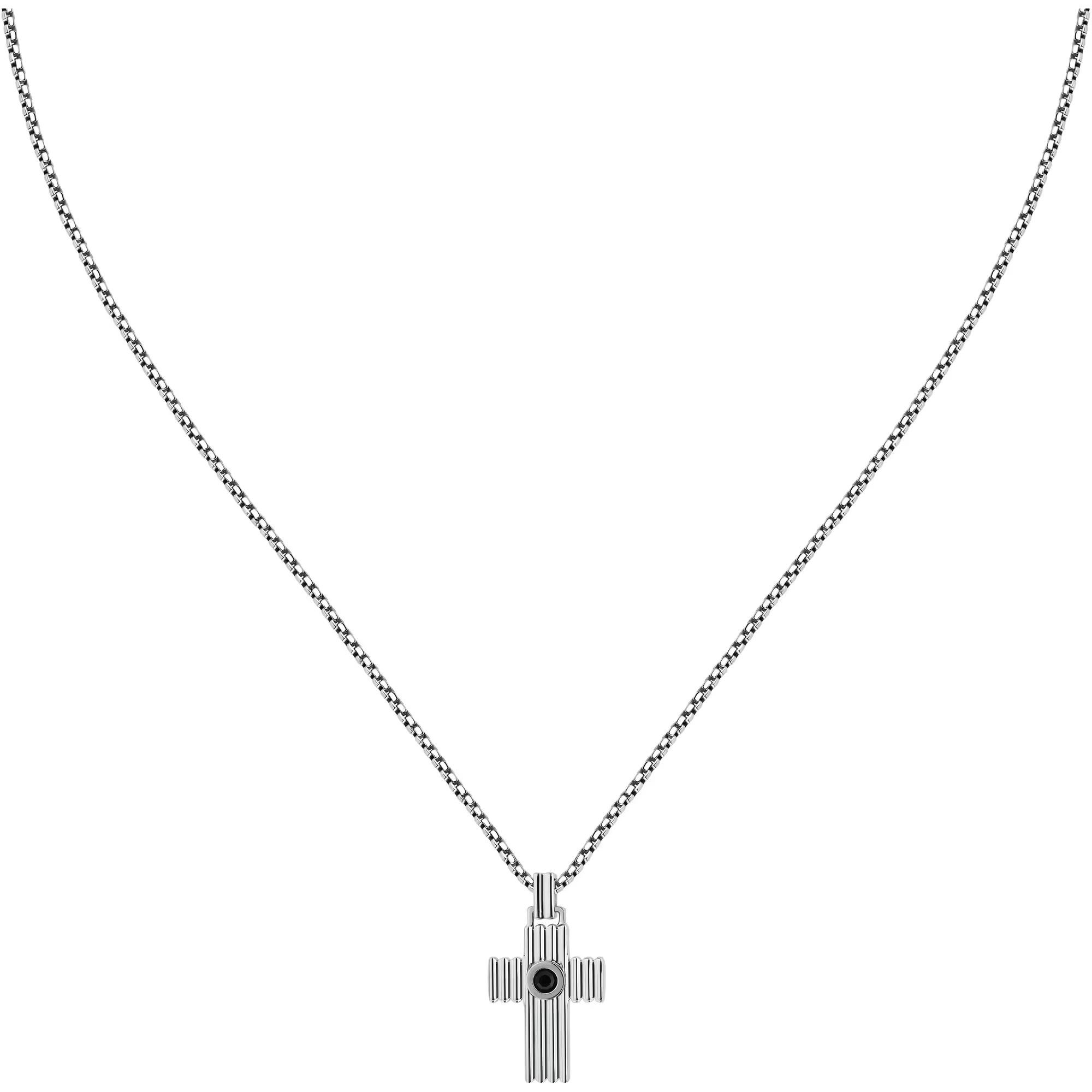Levně Morellato Pánský ocelový náhrdelník Kříž Urban SABH28