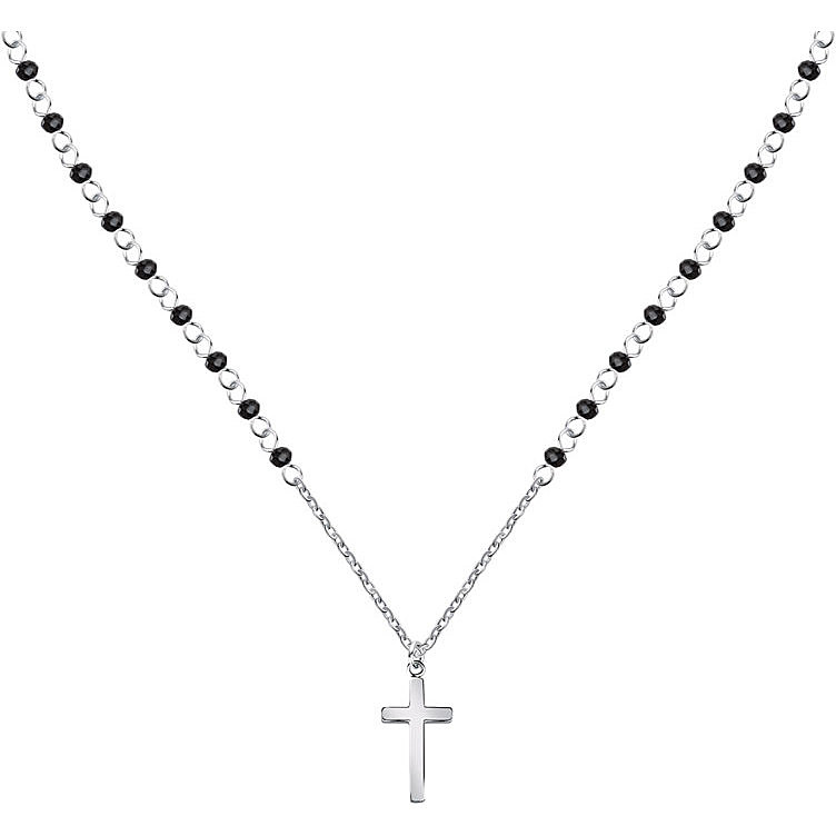 Levně Morellato Pánský ocelový náhrdelník s křížkem Cross SKR66