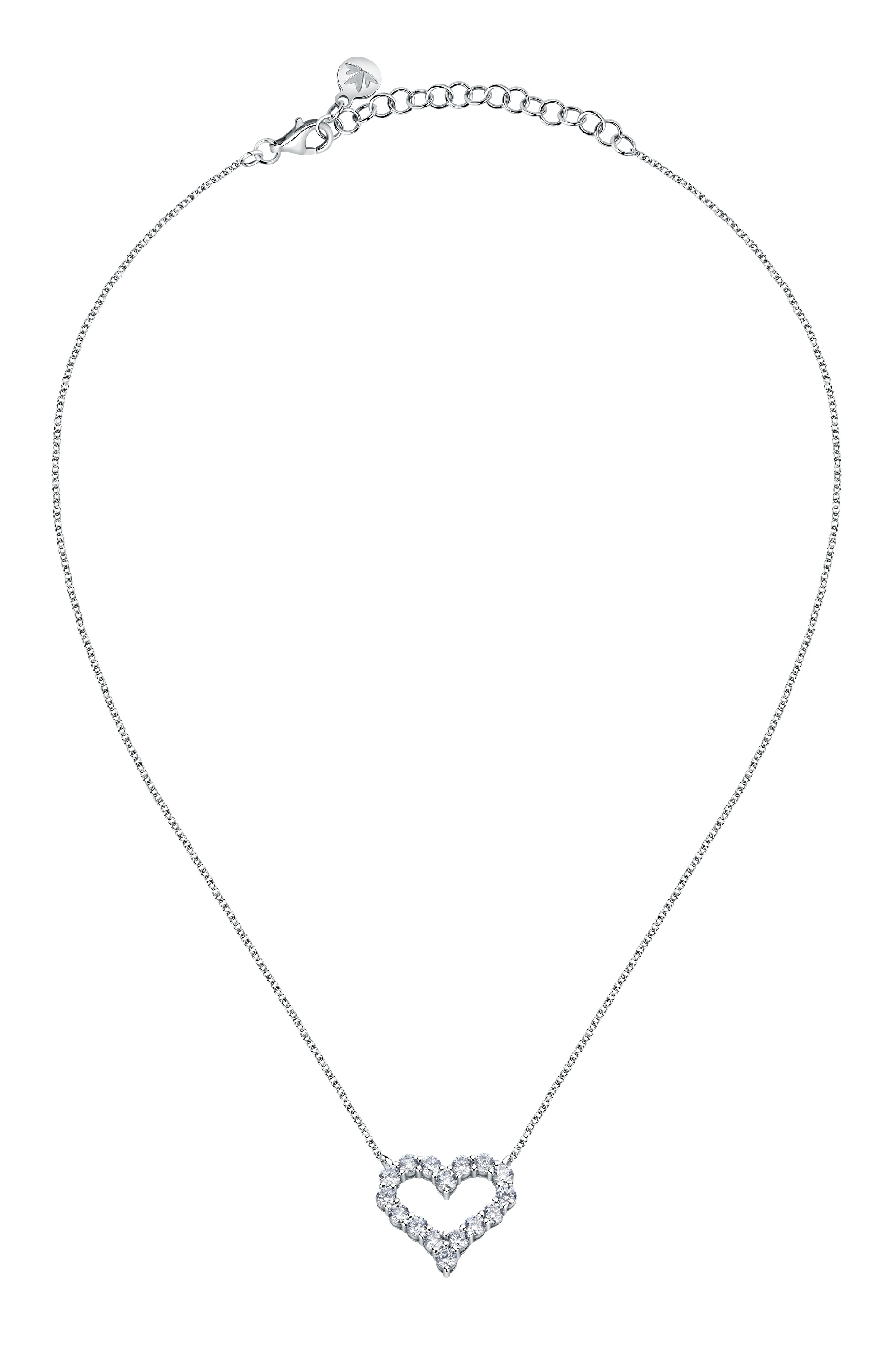 Levně Morellato Půvabný stříbrný náhrdelník se srdíčkem Tesori SAIW128