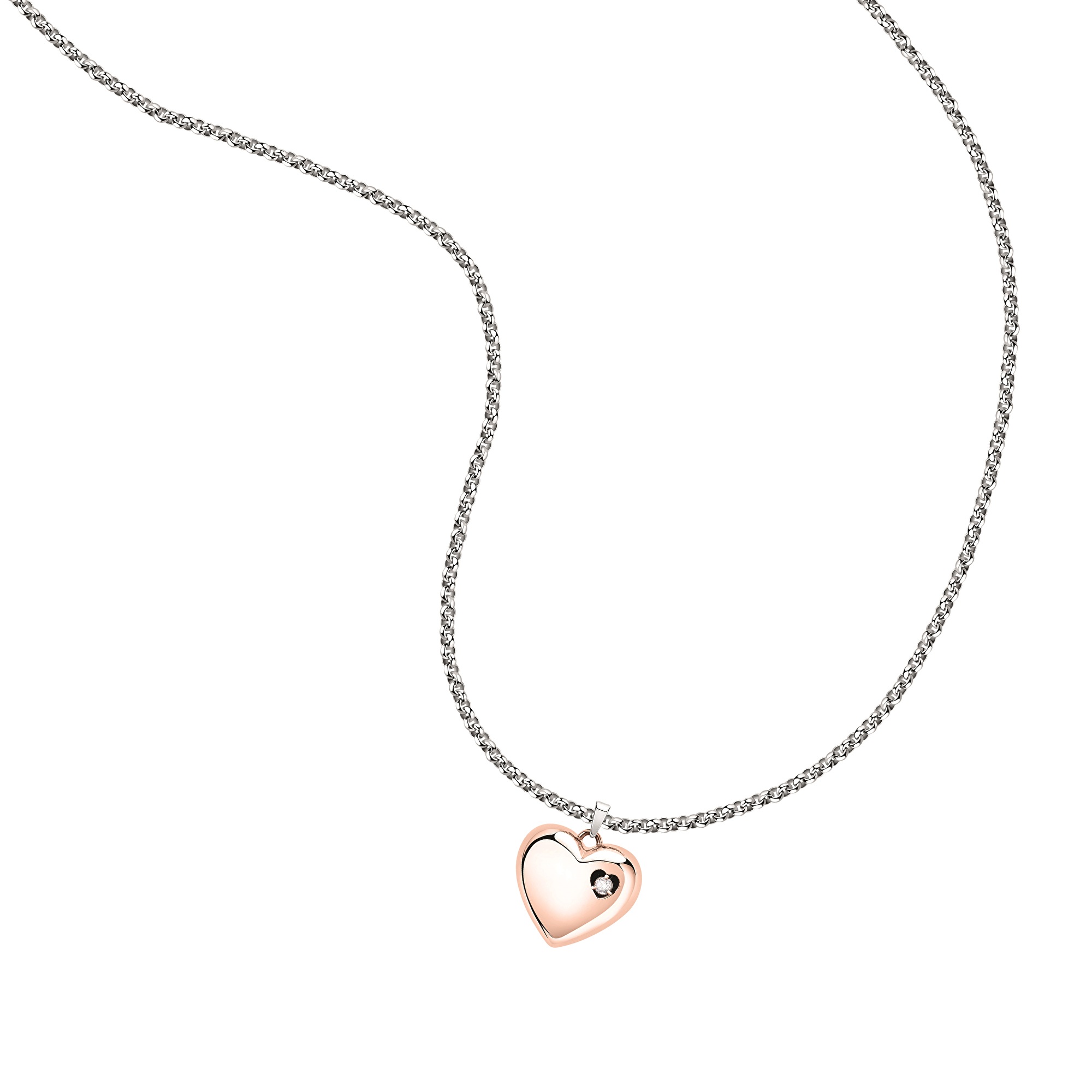 Morellato Romantikus nyaklánc bronz szívvel Talismani SAGZ16
