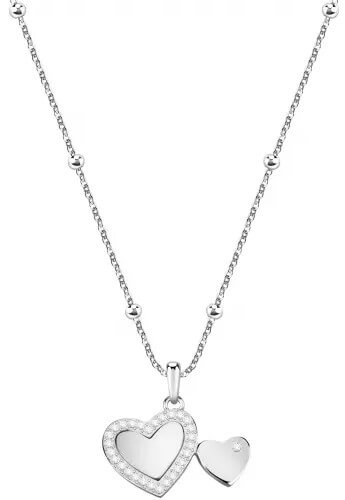 Morellato -  Romantický náhrdelník se dvěma srdíčky Love SOR18