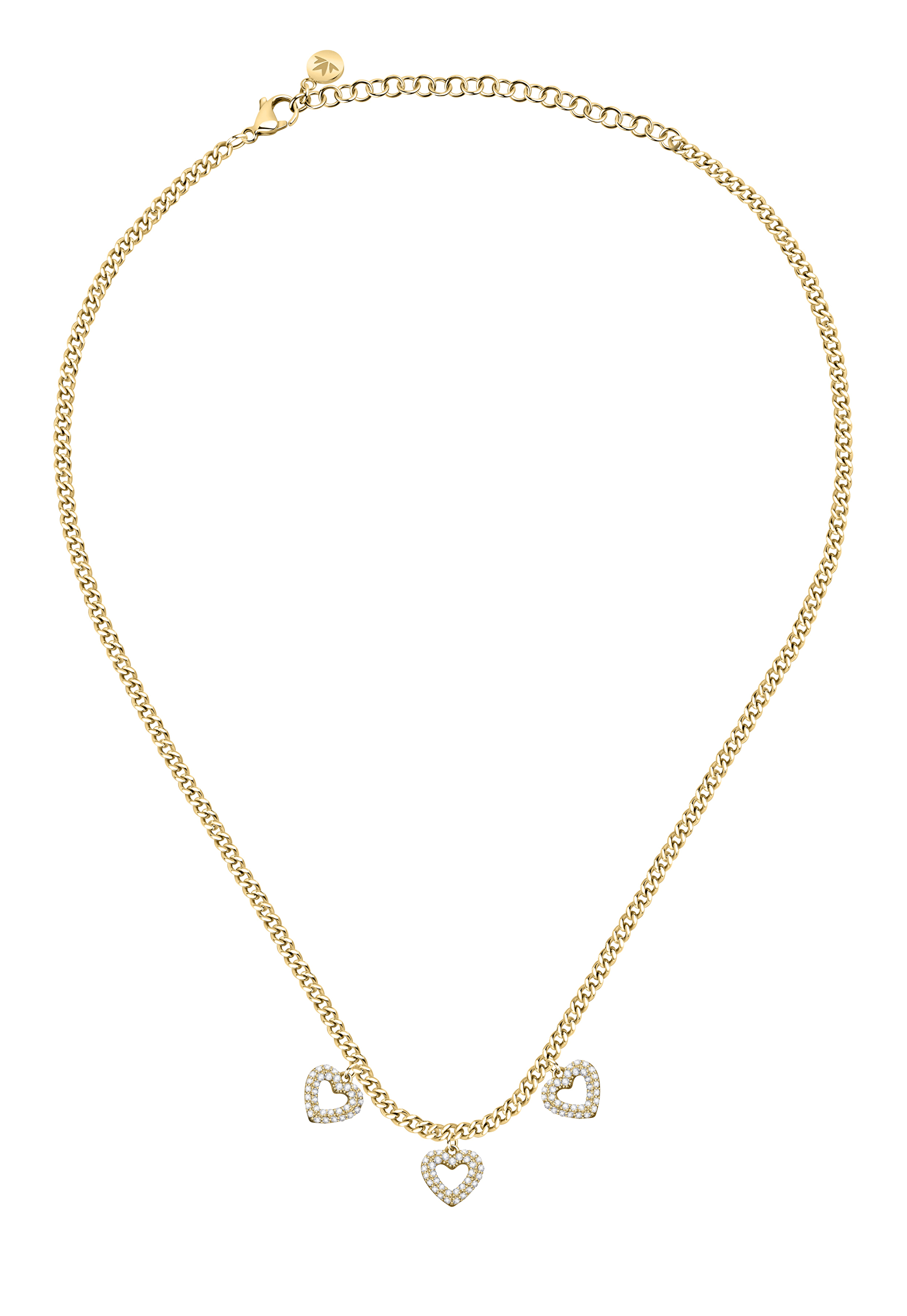 Morellato Romantický pozlacený náhrdelník s krystaly Incontri SAUQ12