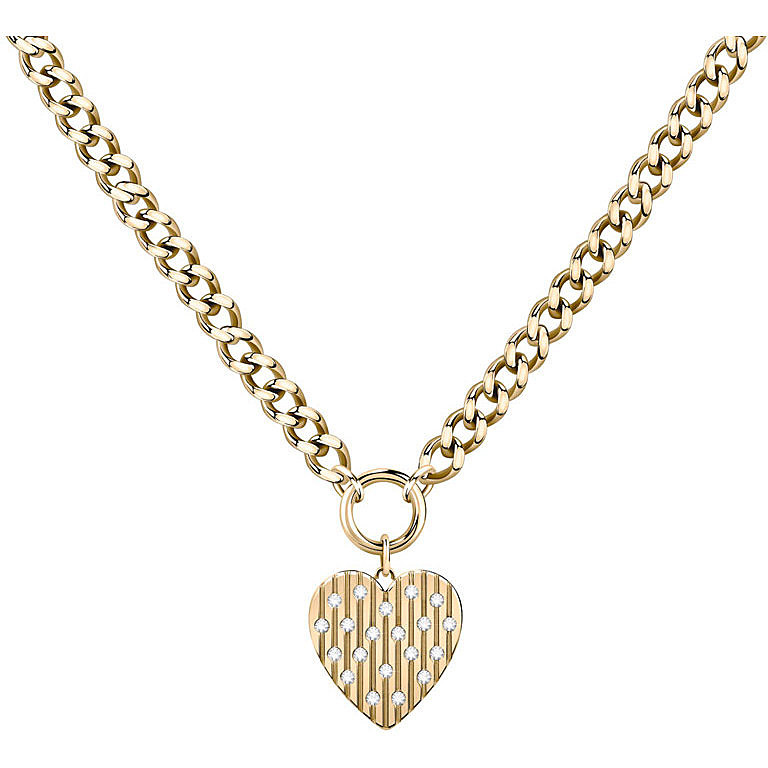 Morellato Romantický pozlátený náhrdelník so srdiečkom Incanto SAVA01