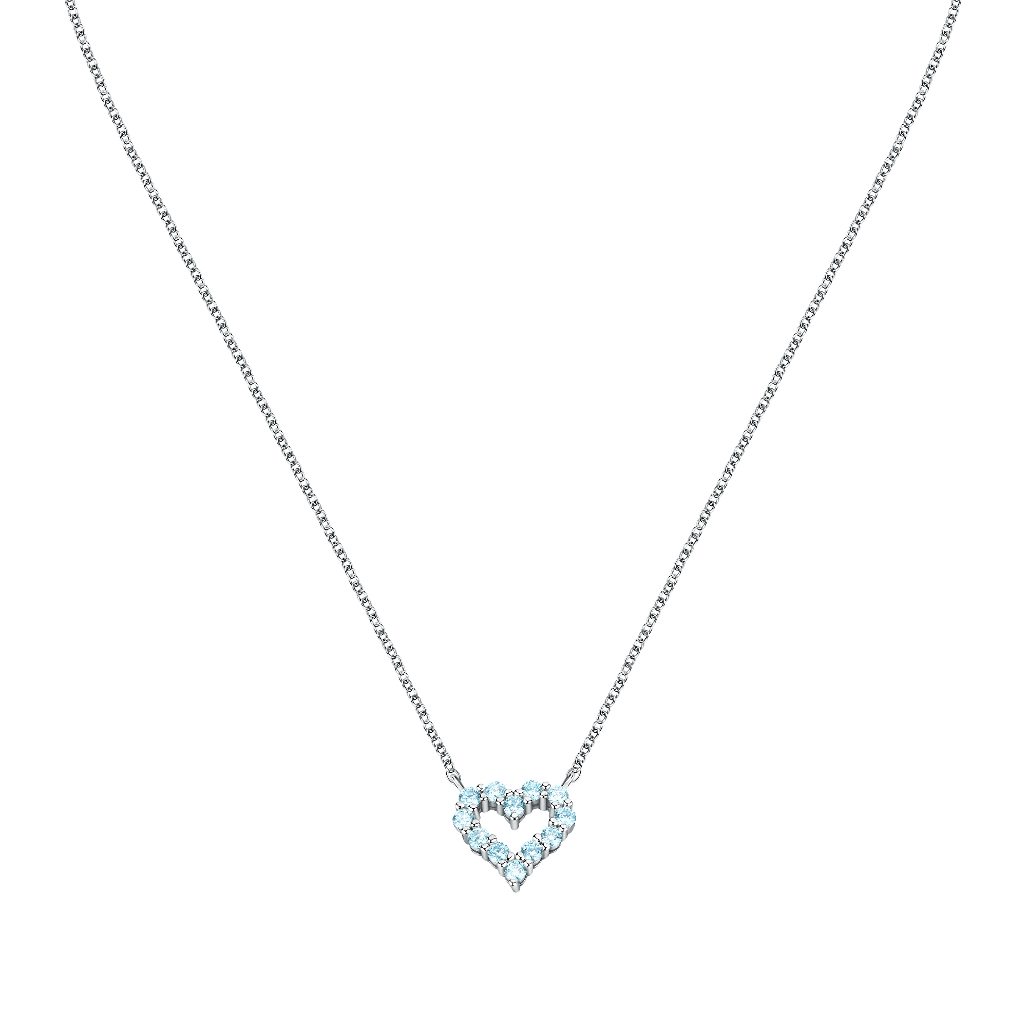 Levně Morellato Půvabný stříbrný náhrdelník Srdíčko Tesori SAIW180