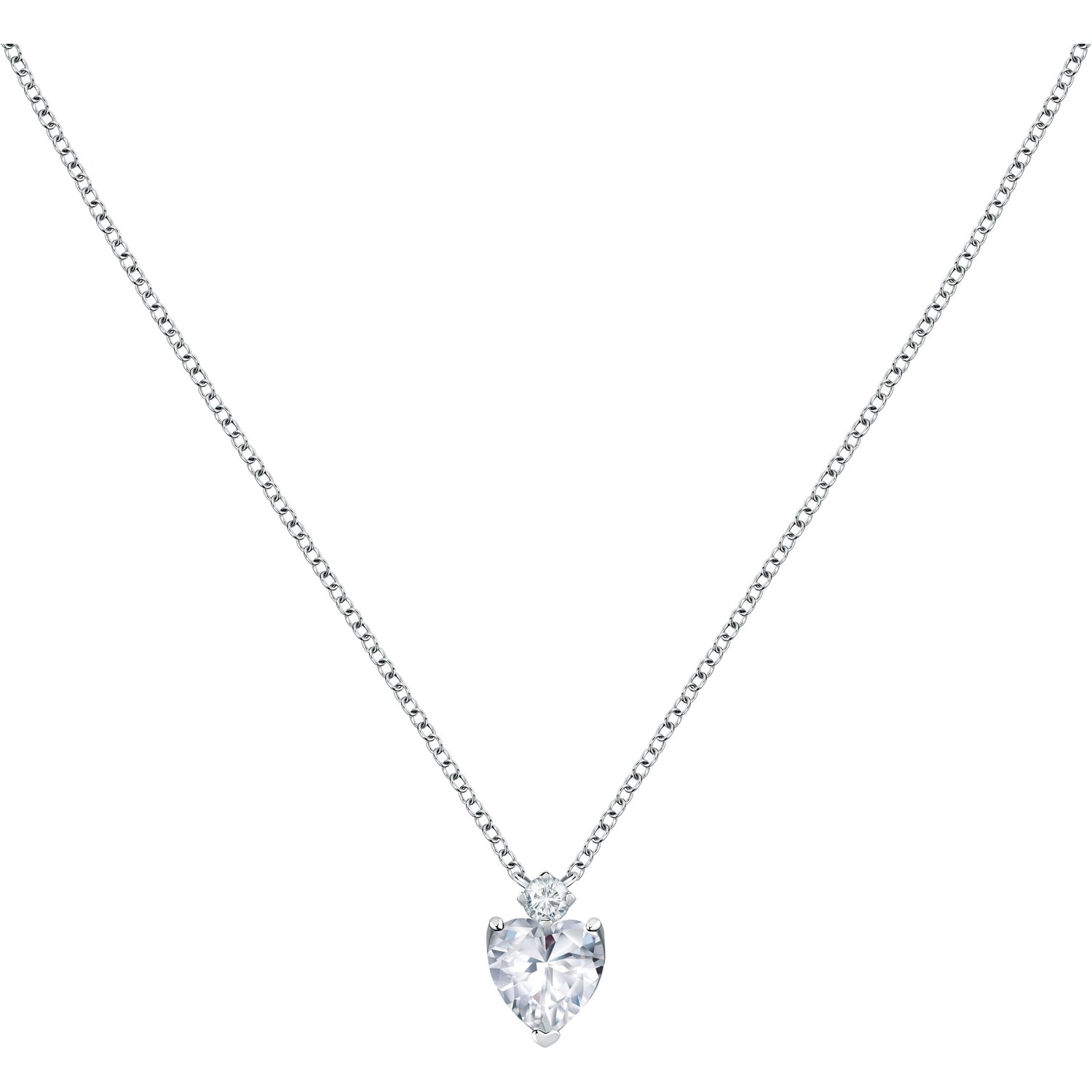 Levně Morellato Romantický stříbrný náhrdelník Srdce Tesori SAIW158