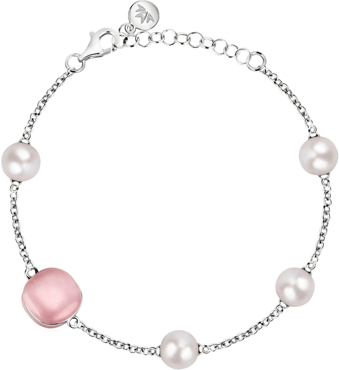 Morellato -  Stříbrný náramek s perlami Gemma Perla SATC09