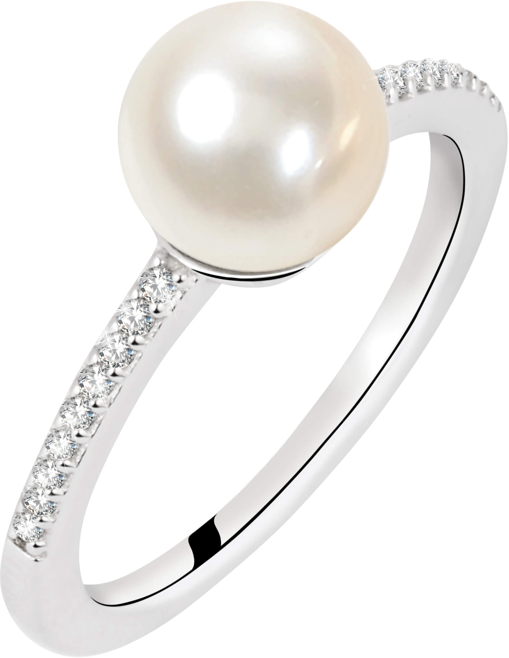 Morellato Stříbrný prsten s perlou Perla SANH070 52 mm