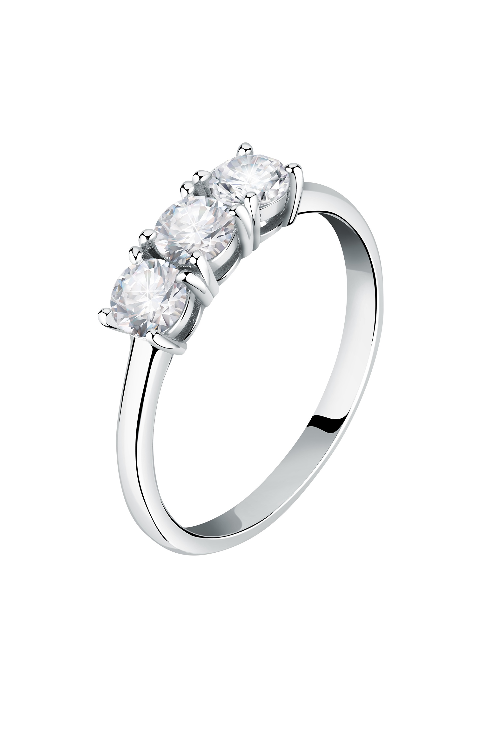 Morellato Třpytivý stříbrný prsten se zirkony Tesori SAIW1220 58 mm