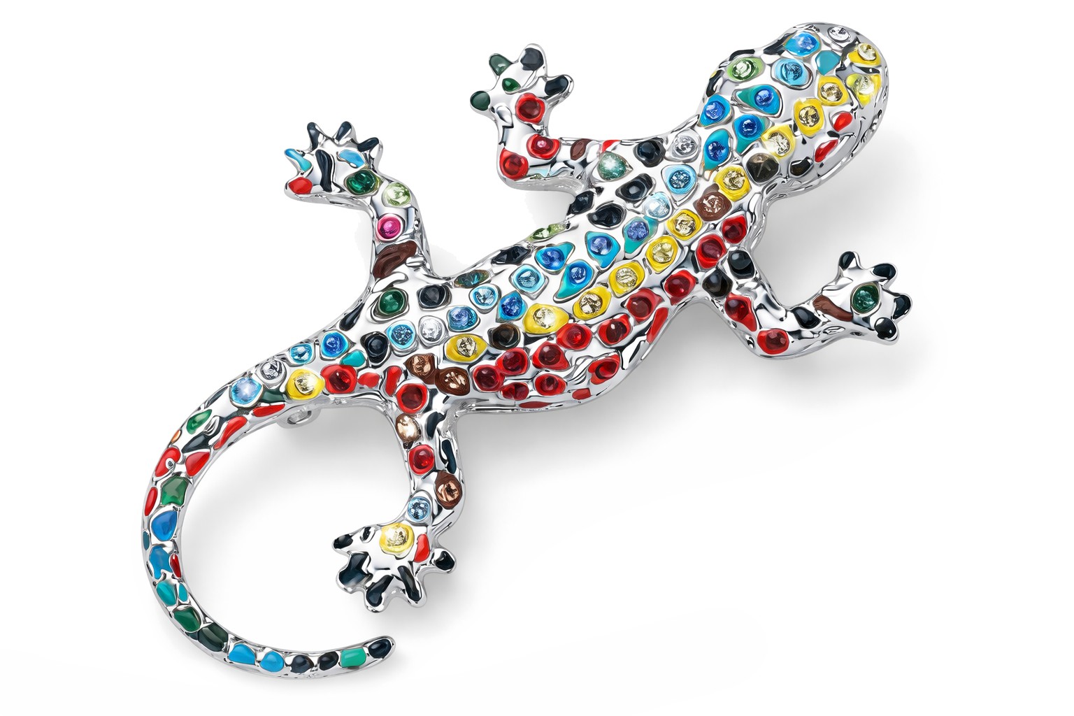 Oliver Weber Brošňa s kryštálmi Gaudí Drac Small 58046R