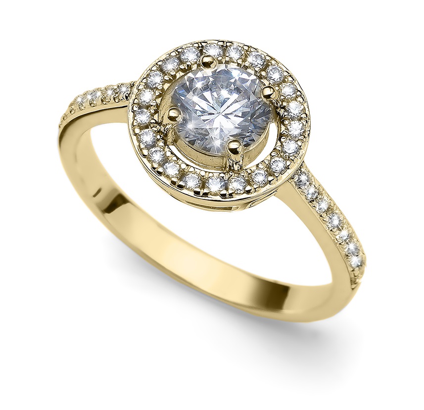 Oliver Weber Elegantní pozlacený prsten Sunshine 63268G 61 mm