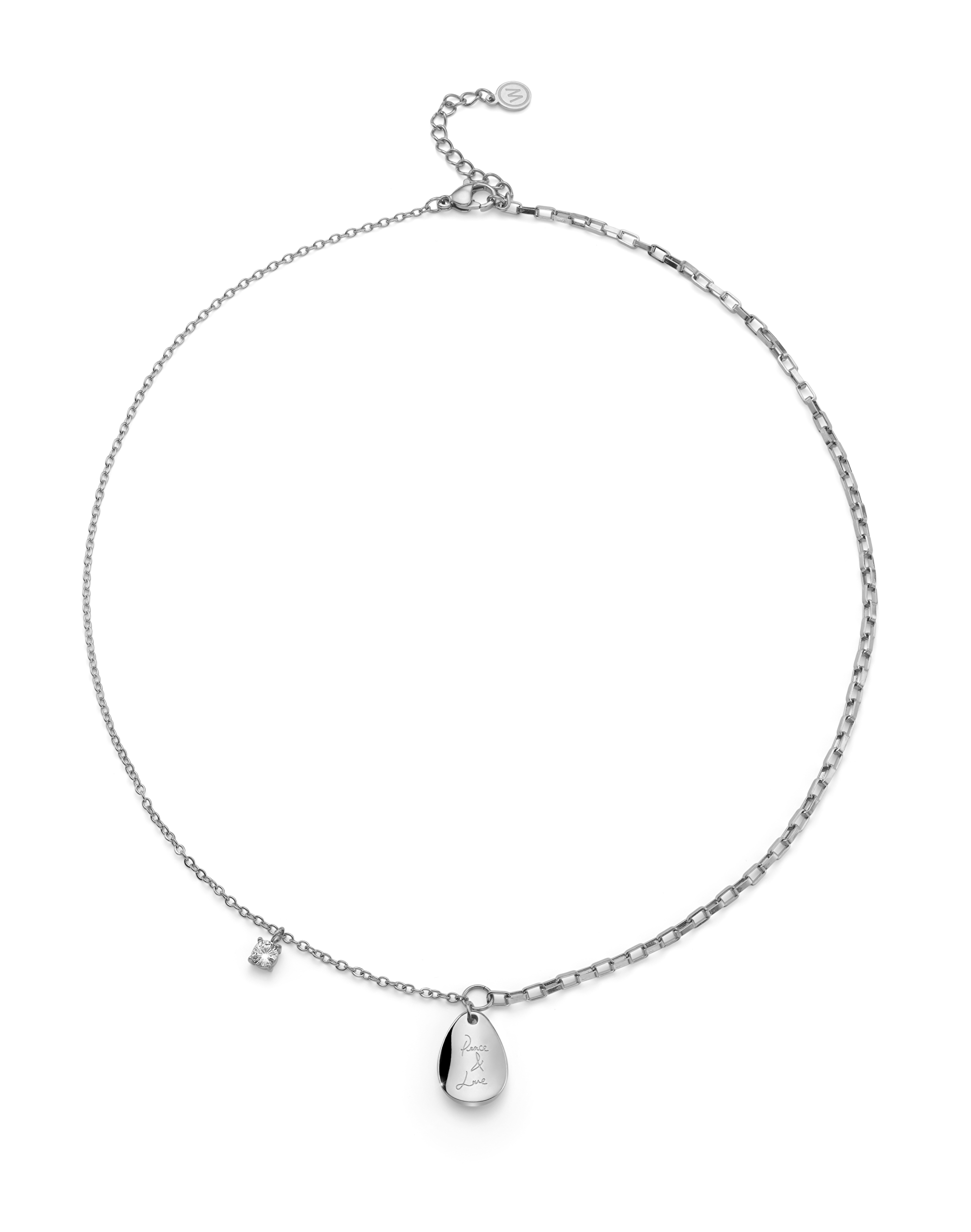 Oliver Weber Fashion oceľový náhrdelník Caring 12295