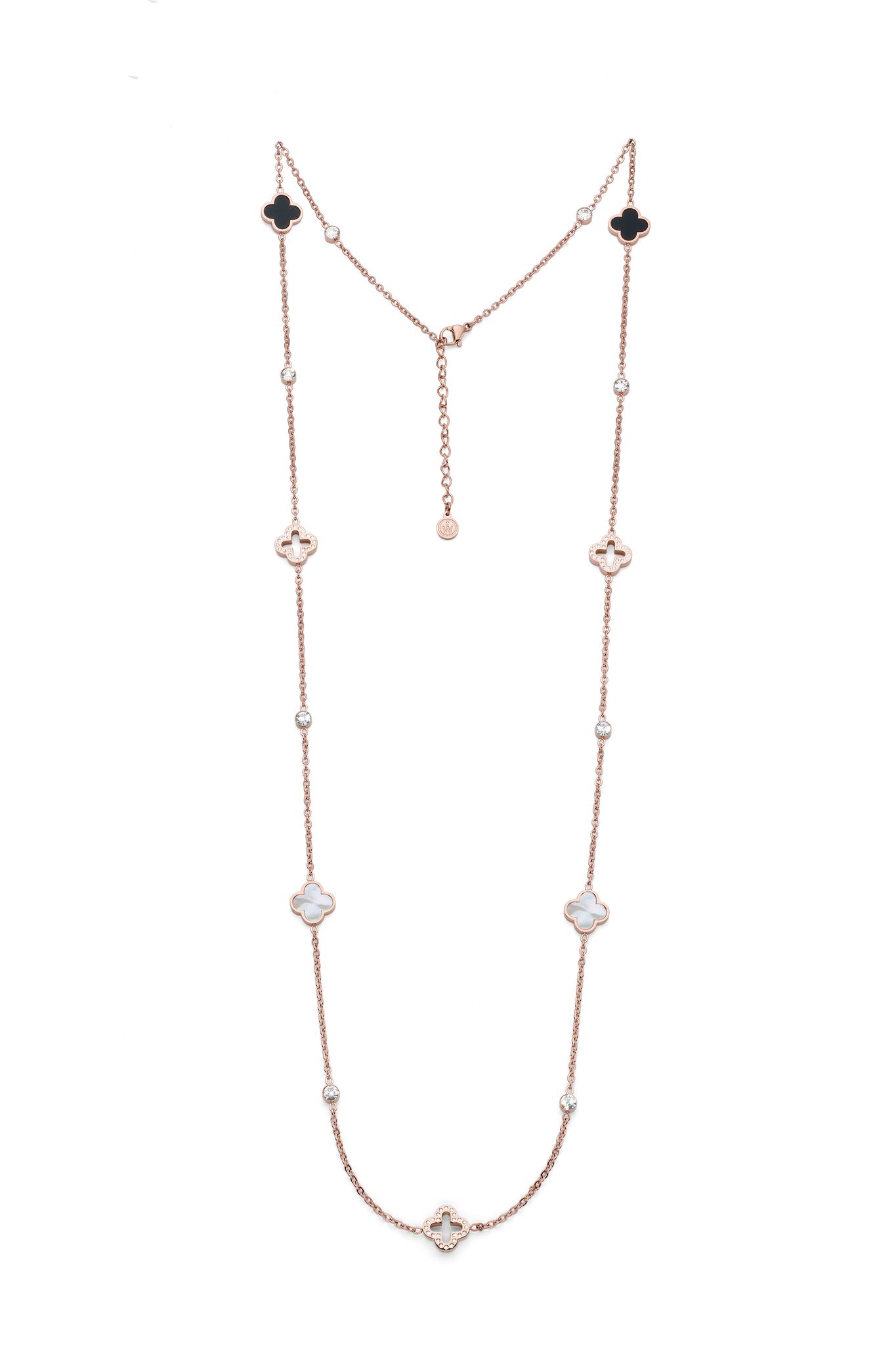Oliver Weber Luxusný dlhý náhrdelník s kubickými zirkónmi Delight Freedom 12377RG