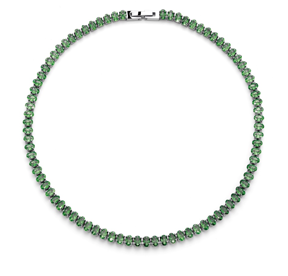 Oliver Weber Luxusní náhrdelník se zirkony Metsaema Tennis 12297 GRE