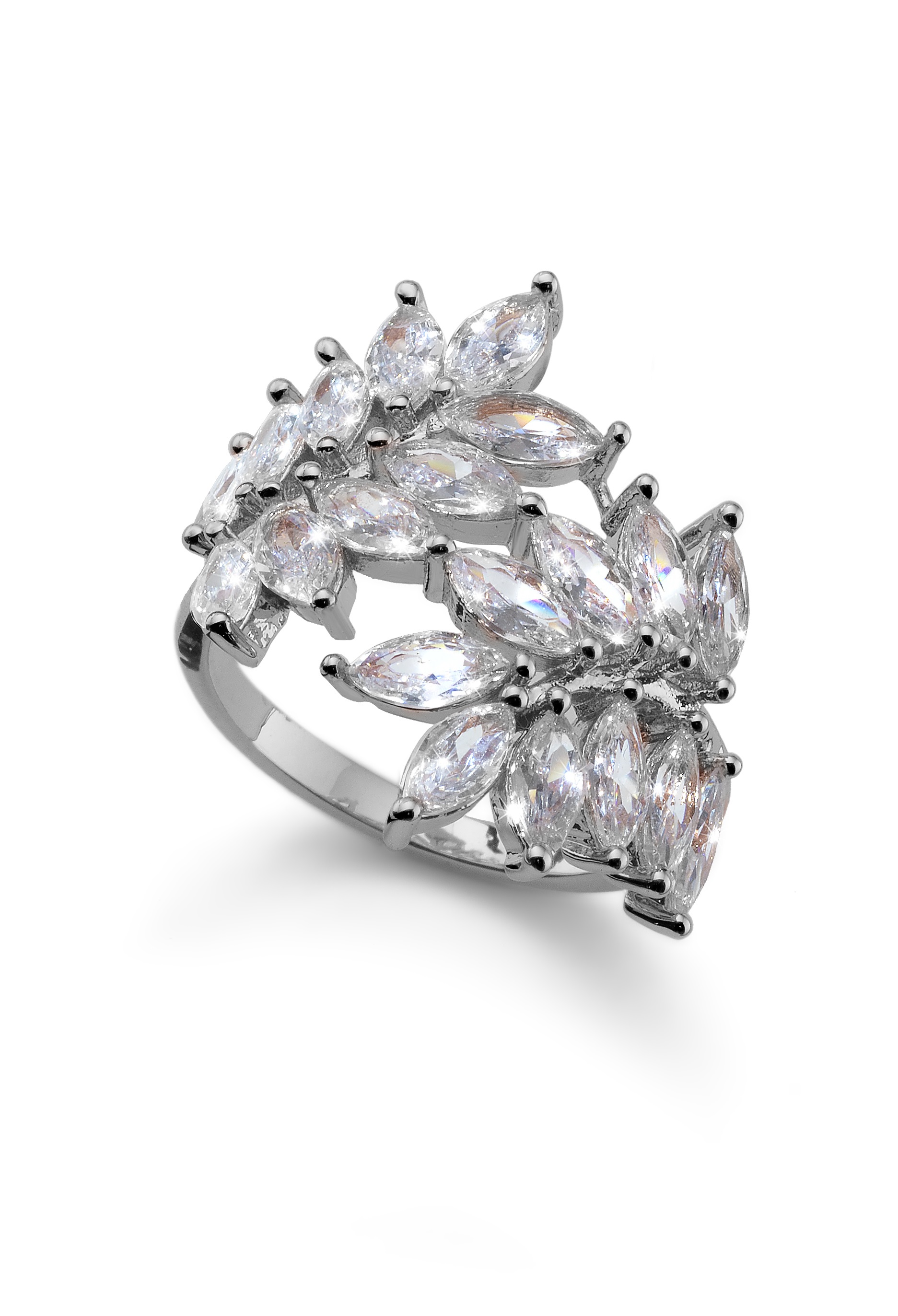 Oliver Weber Luxusný prsteň s kubickými zirkónmi Sheaf 41184 57 mm