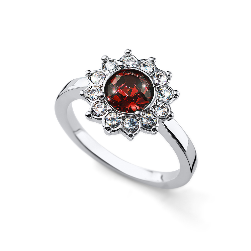 Oliver Weber Luxusný prsteň so zirkónmi Romantic 41166 208 57 mm