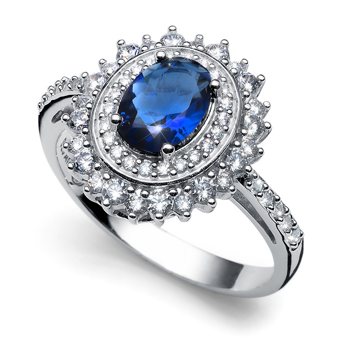 Oliver Weber Luxusný strieborný prsteň v štýle Kate Pure 63270 54 mm