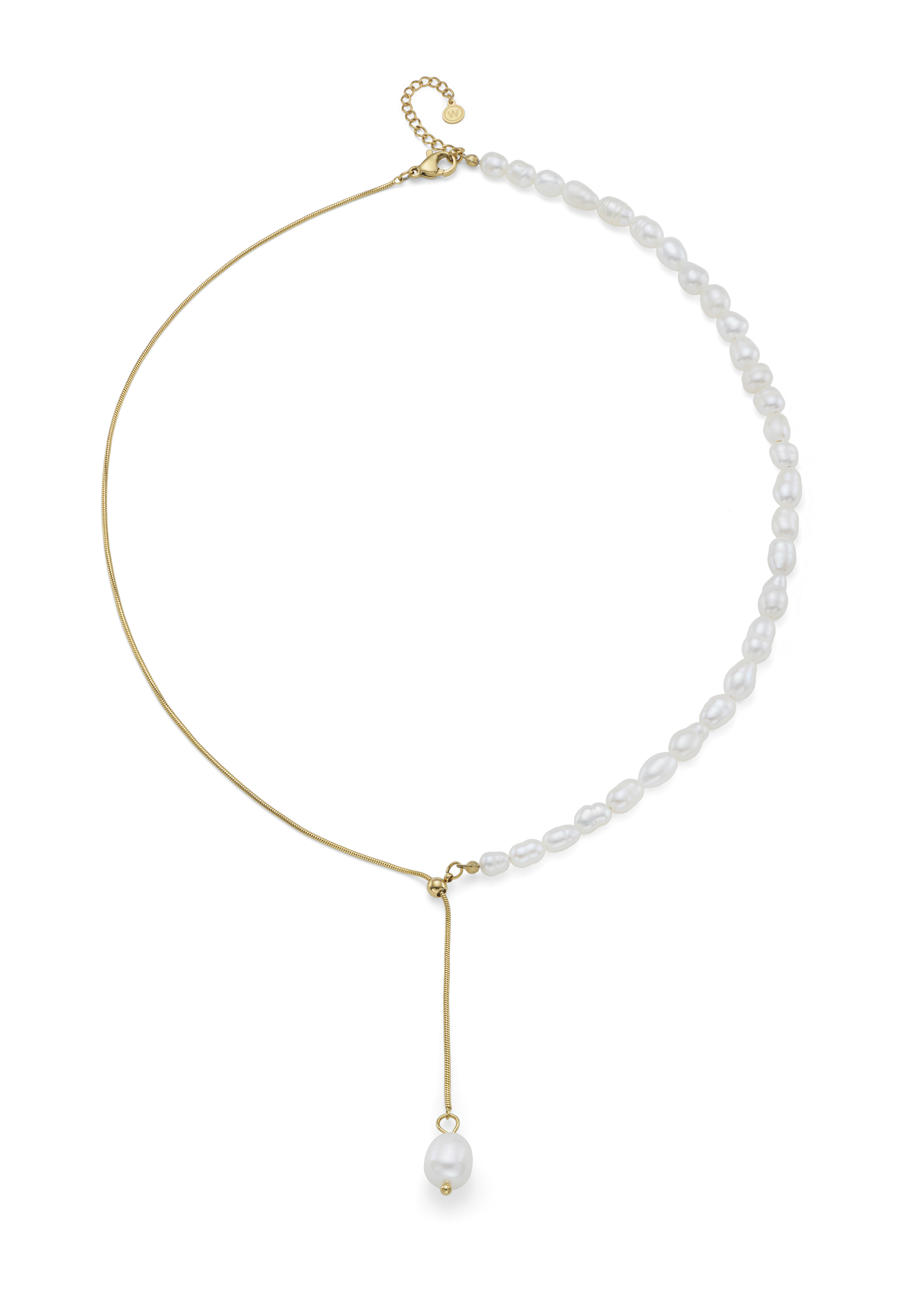 Oliver Weber Pôvabný náhrdelník so syntetickými perlami Sinann 12309G