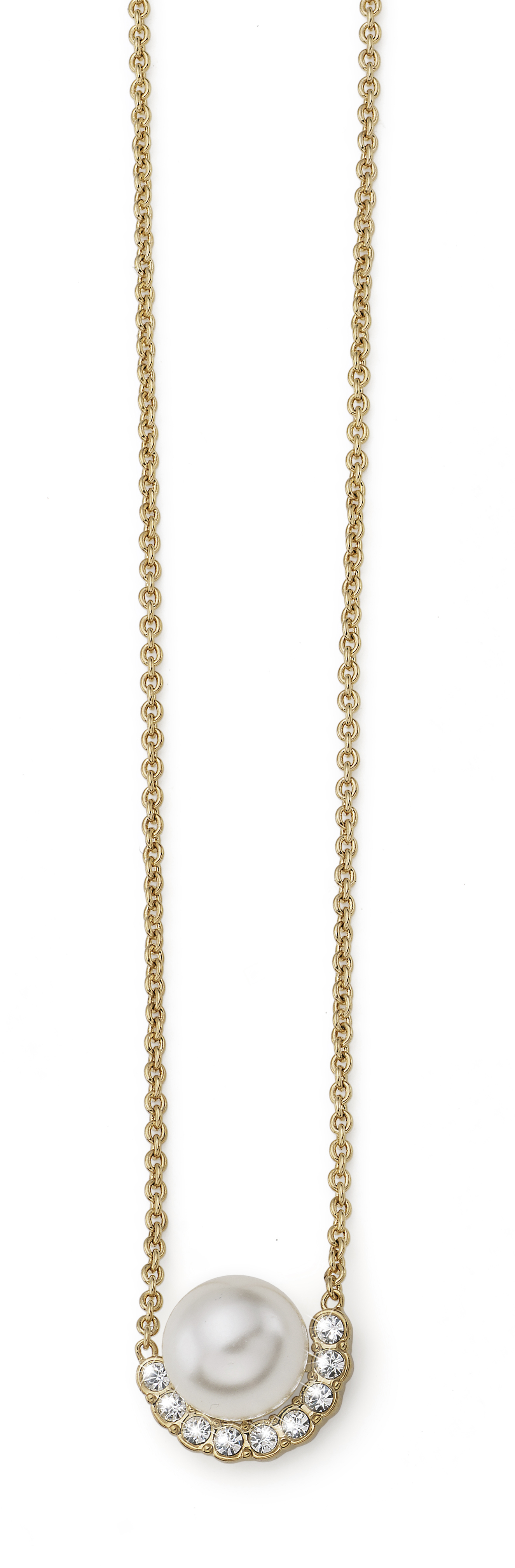Oliver Weber Půvabný pozlacený náhrdelník s perličkou Mayari 12369G