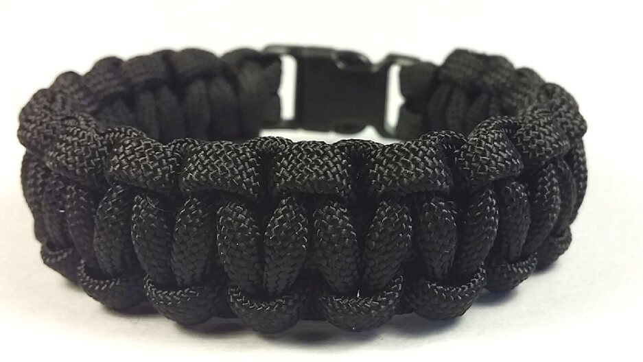 Cordell -  Paracord náramek Solomon Černá XL ( 20 - 21 cm )