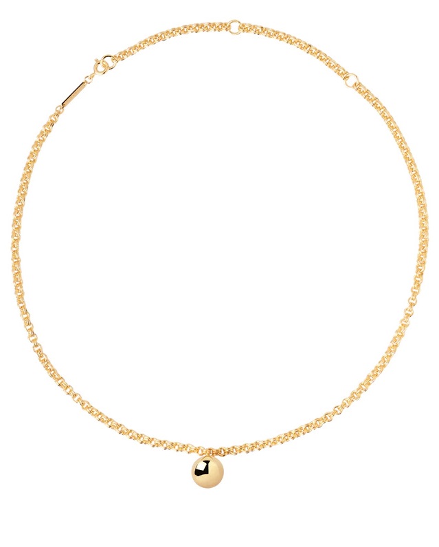 PDPAOLA Luxusní pozlacený náhrdelník SUPER FUTURE Gold CO01-428-U (řetízek, přívěsek)