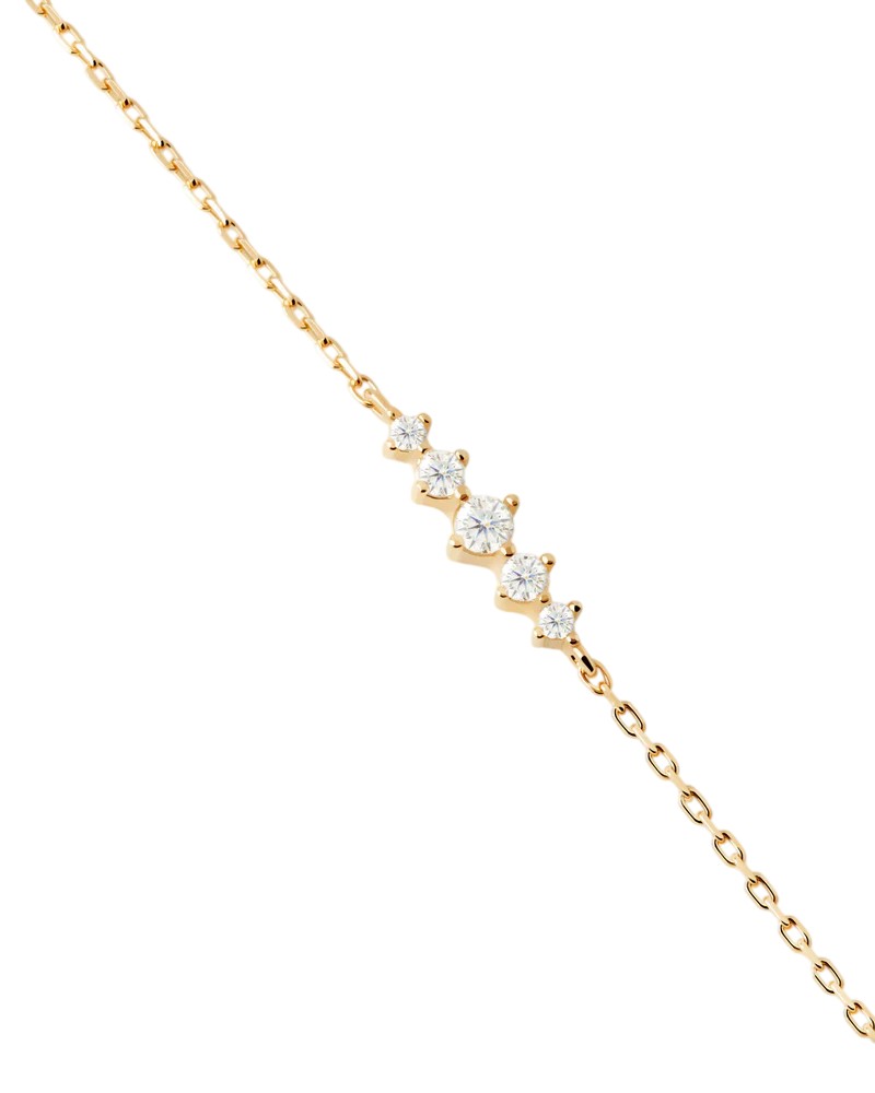 PDPAOLA Minimalistický pozlátený náramok Estela PU01-A43-U