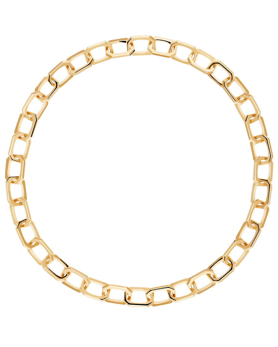 PDPAOLA Multifunkčný pozlátený náhrdelník LARGE SIGNATURE Gold CO01-381-U