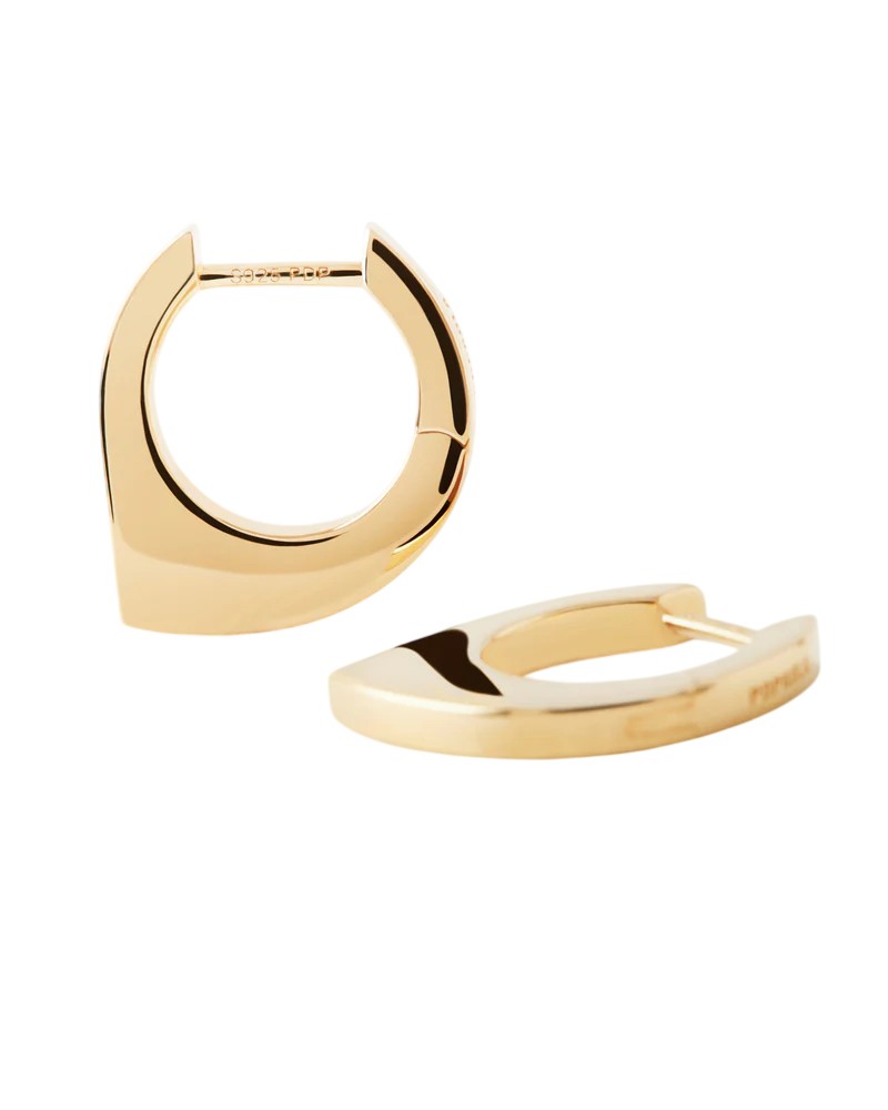 PDPAOLA Originálne pozlátené náušnice Oda Hoops AR01-G20-U