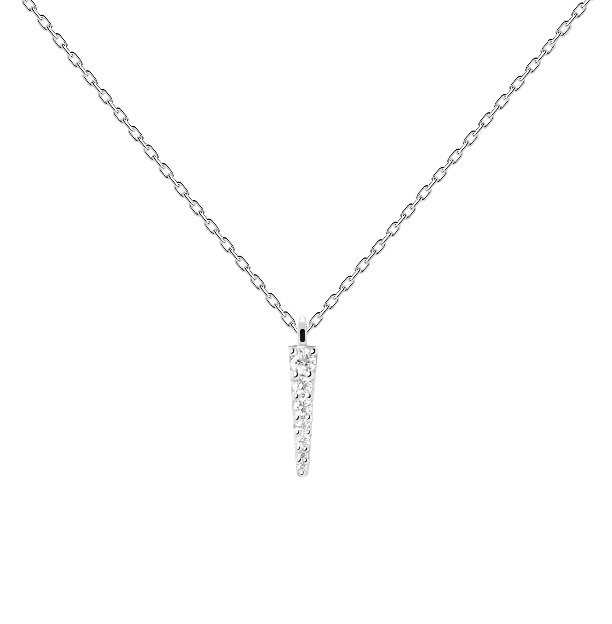 PDPAOLA Pôvabný náhrdelník zo striebra Peak Essentials CO02-478-U