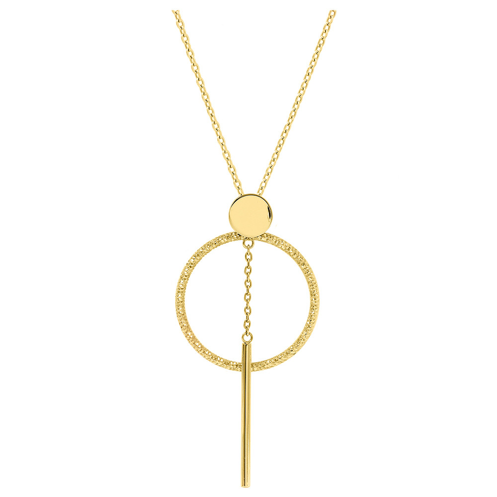 Pierre Lannier Stylový pozlacený náhrdelník Lyrica BJ11A0201
